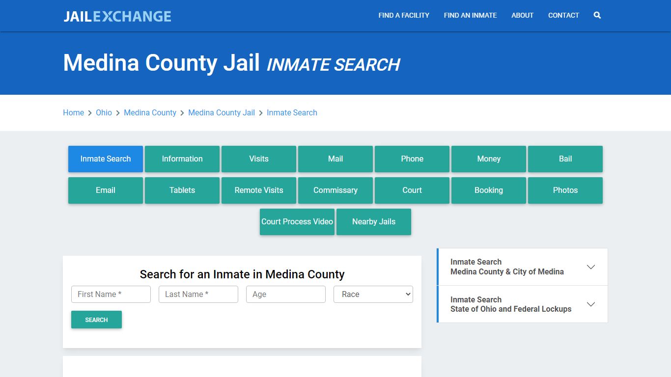 Medina County Jail, OH Inmate Search: Roster & Mugshots - Jail Exchange