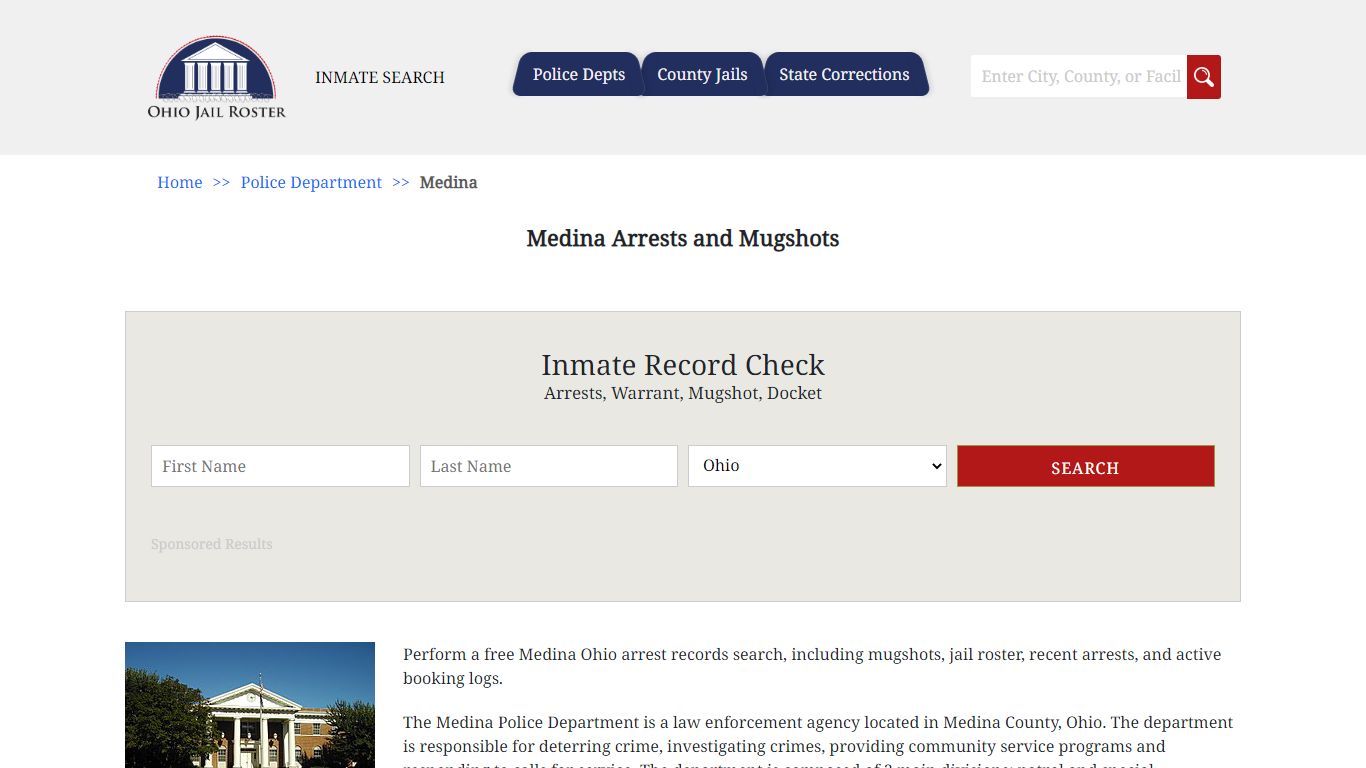 Medina Arrests and Mugshots - Jail Roster Search